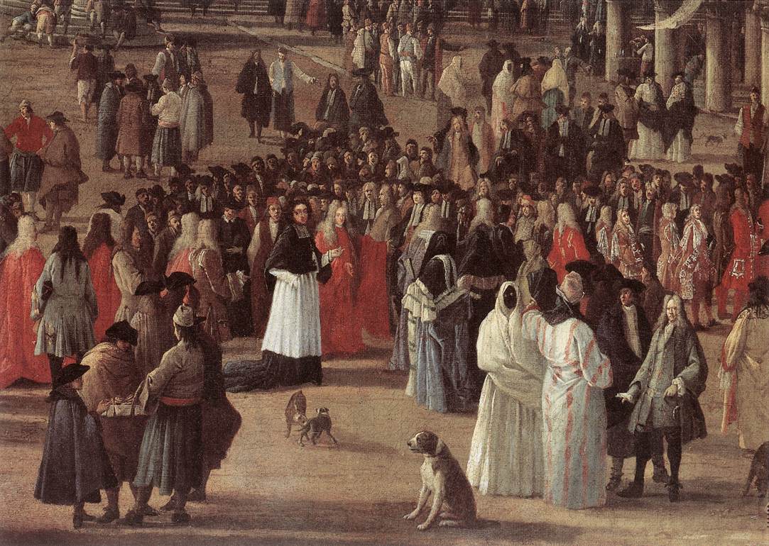 The Reception of Cardinal Cesar d Estrees (detail)